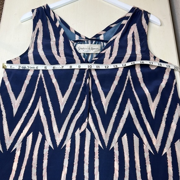 Graham & Spencer 100% Silk Sleeveless Dress Size M - Picture 11 of 14